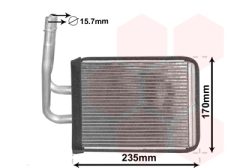 VAN WEZEL 27006268 — Радиатор печки