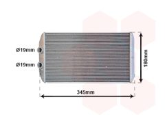 VAN WEZEL 28016701 — Радиатор печки