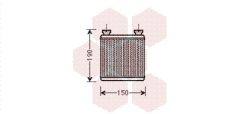 VAN WEZEL 29006014 — Радиатор печки