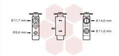 VAN WEZEL 30001098 — Расширительный клапан кондиционера