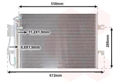 VAN WEZEL 30005257 — Радиатор кондиционера