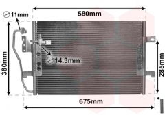 VAN WEZEL 30005289 — Радиатор кондиционера