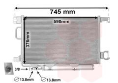 VAN WEZEL 30005435 — Радиатор кондиционера