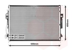 VAN WEZEL 30005605 — Radiator aer condiționat