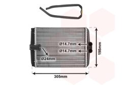 VAN WEZEL 30006250 — Радиатор печки