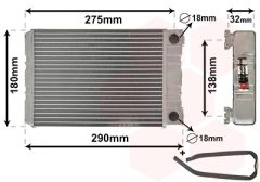 VAN WEZEL 30006312 — Радиатор печки