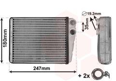VAN WEZEL 30006673 — Radiator încălzire habitaclu