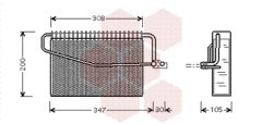 VAN WEZEL 3000V329 — Evaporator aer condiționat