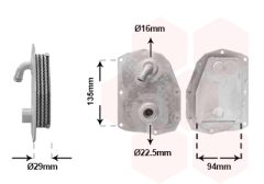 VAN WEZEL 30013724 — Масляный радиатор