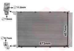 VAN WEZEL 30015703 — Radiator aer condiționat
