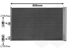 VAN WEZEL 30015705 — Радиатор кондиционера