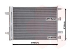 VAN WEZEL 30015712 — Радиатор кондиционера