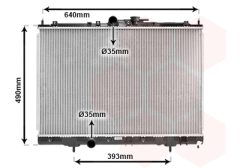 VAN WEZEL 32002169 — Radiator răcire motor