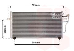 VAN WEZEL 59005086 — Радиатор кондиционера