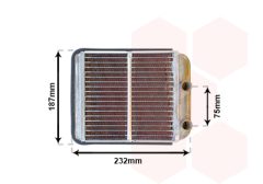 VAN WEZEL 32006186 — Радиатор печки
