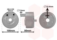 VAN WEZEL 33003431 — Масляный радиатор