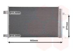 VAN WEZEL 33015703 — Radiator aer condiționat