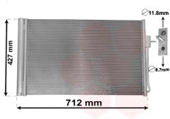 VAN WEZEL 37005611 — Radiator aer condiționat
