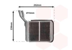 VAN WEZEL 37006205 — Радиатор печки