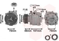 VAN WEZEL 3700K659 — Compresor aer condiționat