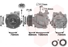 VAN WEZEL 3700K668 — Compresor aer condiționat
