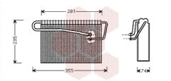 VAN WEZEL 3700V167 — Испаритель кондиционера