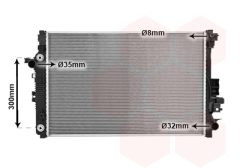 VAN WEZEL 37012725 — Радиатор охлаждения