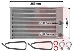 VAN WEZEL 37016702 — Radiator încălzire habitaclu