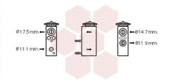 VAN WEZEL 40001348 — Расширительный клапан кондиционера