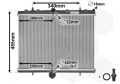VAN WEZEL 40002314 — Радиатор охлаждения
