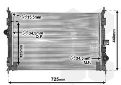 VAN WEZEL 40002386 — Радиатор охлаждения