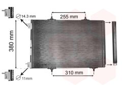 VAN WEZEL 40005291 — Радиатор кондиционера