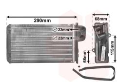 VAN WEZEL 40006100 — Радиатор печки