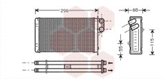 VAN WEZEL 40006172 — Радиатор печки