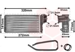 VAN WEZEL 40006199 — Radiator încălzire habitaclu