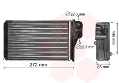 VAN WEZEL 40006292 — Radiator încălzire habitaclu