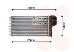 VAN WEZEL 40006356 — Radiator încălzire habitaclu