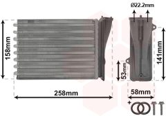 VAN WEZEL 40006413 — Радиатор печки