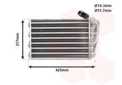 VAN WEZEL 4000V010 — Evaporator aer condiționat