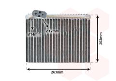 VAN WEZEL 4000V062 — Испаритель кондиционера