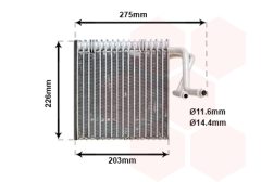 VAN WEZEL 4000V287 — Evaporator aer condiționat