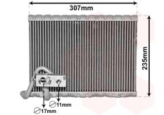 VAN WEZEL 4000V401 — Evaporator aer condiționat