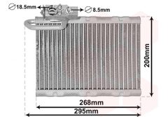 VAN WEZEL 4000V405 — Испаритель кондиционера