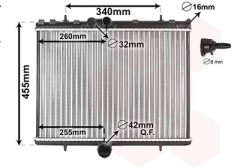 VAN WEZEL 40012710 — Радиатор охлаждения
