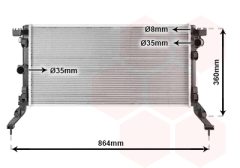 VAN WEZEL 43002418 — Radiator răcire motor