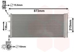 VAN WEZEL 43005475 — Radiator aer condiționat