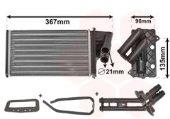 VAN WEZEL 43006203 — Радиатор печки