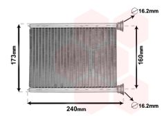 VAN WEZEL 43006569 — Радиатор печки