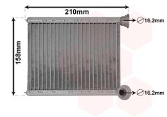 VAN WEZEL 43006629 — Radiator încălzire habitaclu