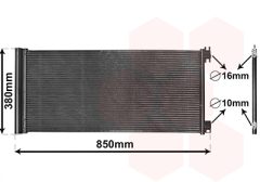 VAN WEZEL 43015702 — Radiator aer condiționat